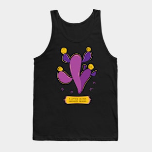 Violet bald cactus Tank Top